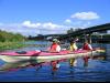 three in canoe